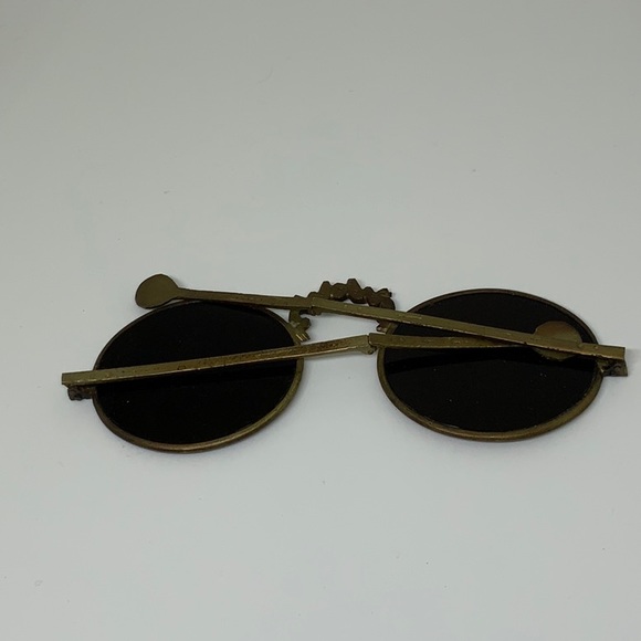 RARE (Unisex) Vintage Antique style Round Sun glasses Old Copper Wire Frames - Picture 4 of 7